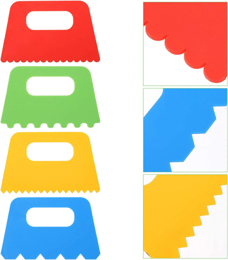 Kids DIY Paint Scraper Set – 2 Sets of 8 EVA Sponge Scrapers for Toddler Painting, Easy-Grip Art Brushes for Preschool & Kindergarten, Creative Early Learning Art Tools