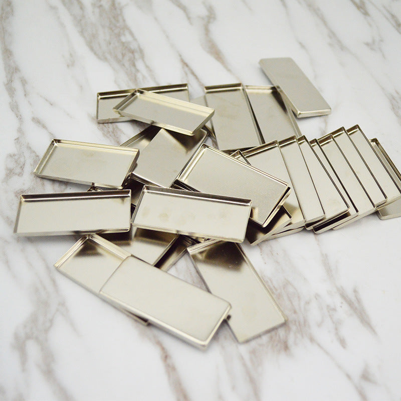 52*39MM 100Pcs, Large Mixing Empty Metal Tin Palette Pans for Watercolours or Cosmetics, Empty Eyeshadow Pans, Empty Makeup Palette, Makeup Palette Pans