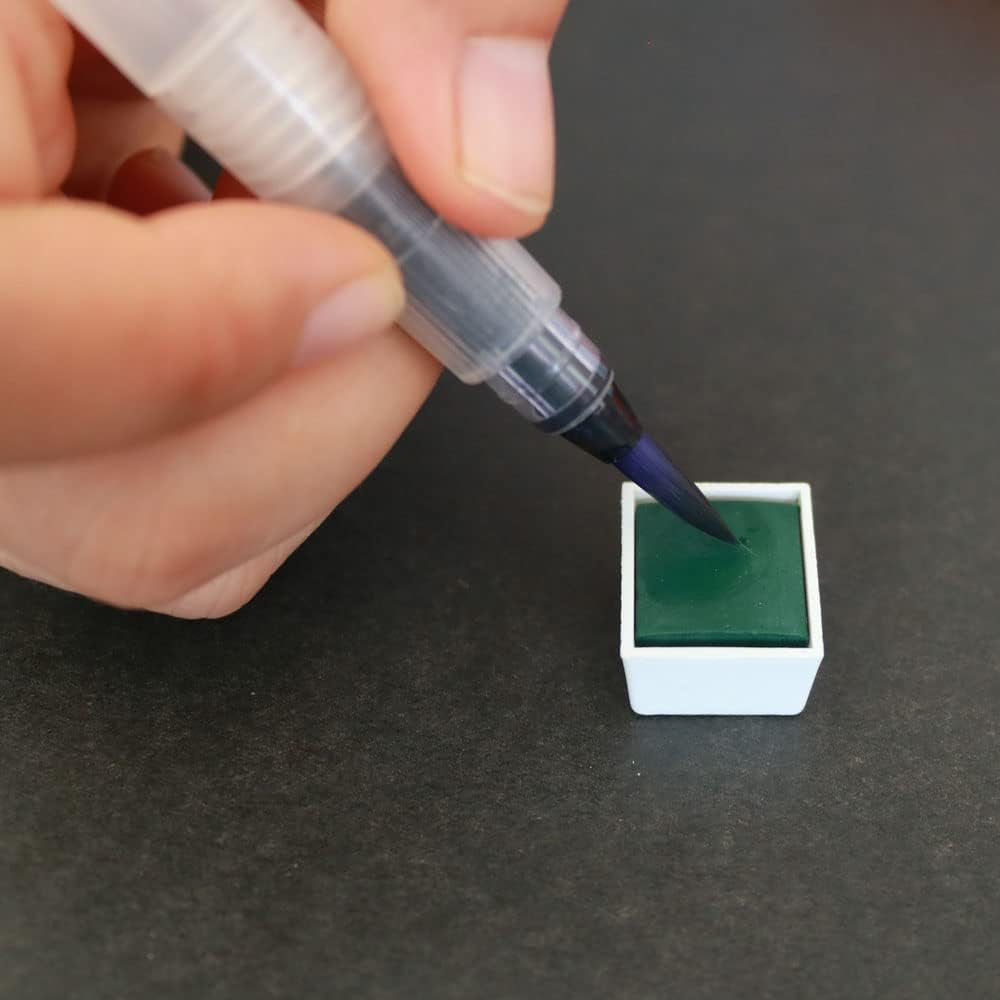 Watercolor Paint Set - 36 Colors Solid Pigment in 2ml Half Pans with Mixing Palette, Premium Water Color Paint Kit for Kids, Adults, Beginners and Artists Painting