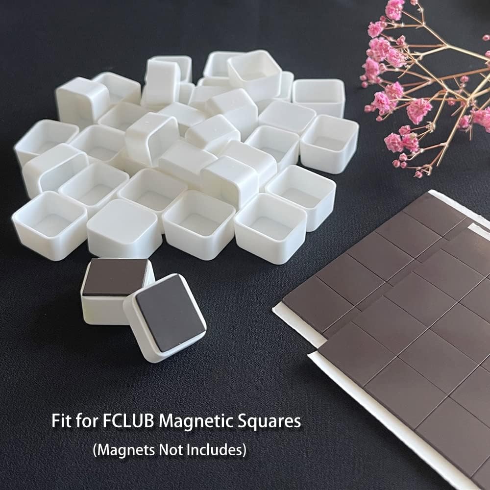 Watercolor half pans with adhesive magnets attached – fits FCLUB magnetic palette system (magnets not included)