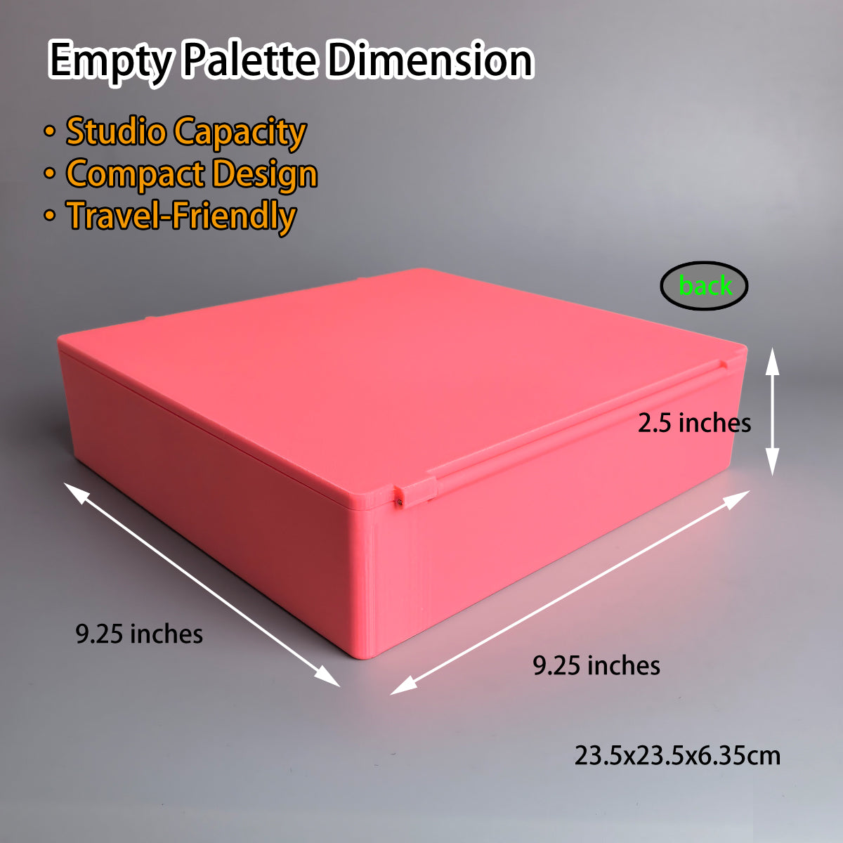 112 pan watercolor palette dimensions and storage capacity for Kuretake Gansai Tambi paints
