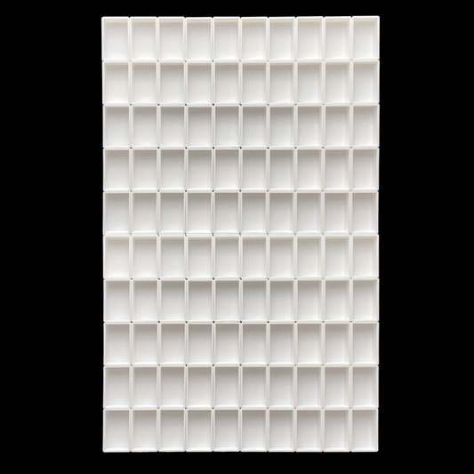 3.6ml Watercolor Full Pans – 200pcs White & Clear Whole Pans for Handmade Paints & DIY Kits