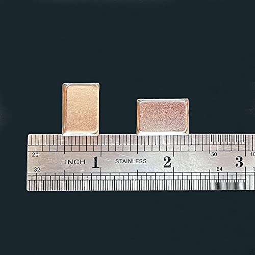 Mini Metal Pans 0.6g – 100pcs Rectangle Tin Pans for Eyeshadow, Lip Balm, Watercolor – 18.1x12.5x2.5mm – Fit Magnetic Palettes for DIY Makeup & Paints