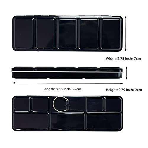 Travel Empty Watercolor Tins Palette - Medium Watercolor Palette Paint Case