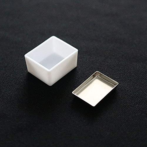 0.6ML 1000Pcs, Empty Metal Palette Pans for Watercolours or Cosmetics - Tiny and Shallow(0.8 inch)