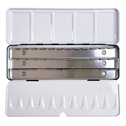 Travel Empty Watercolor Tins Palette - Medium Watercolor Palette Paint Case