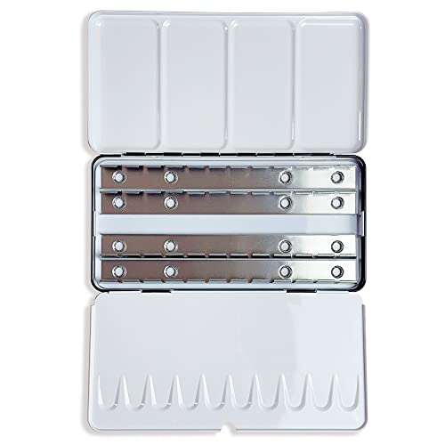 Large Watercolor Palette - Empty Watercolor Tins Palette Paint Case