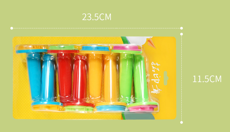 8Pcs Kids Soft Rubber Stamp Brushes – DIY Doodle Painting & Stamping Set for Toddlers, Washable Reusable Art Tools for Preschool Craft, Fun Early Learning Drawing Kit