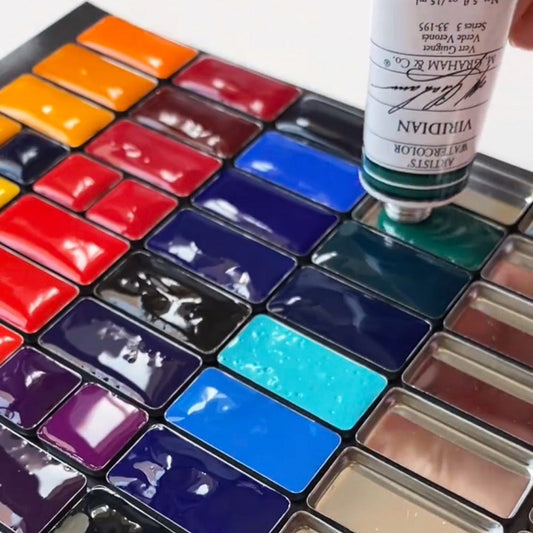 How to Fill Metal Watercolor Pans Without Cracking (Beginner Guide)