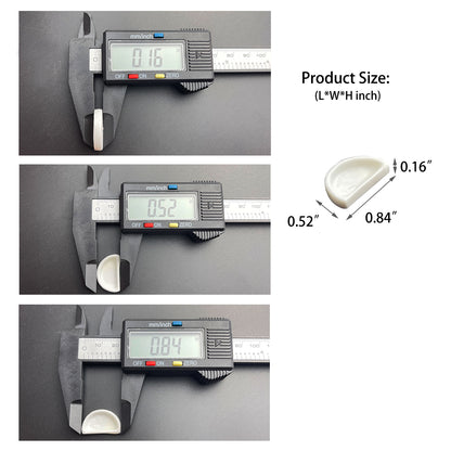 0.3ml small ceramic watercolor pan shown with ruler for accurate size measurement, suitable for refillable palettes, DIY paint making, and artist use