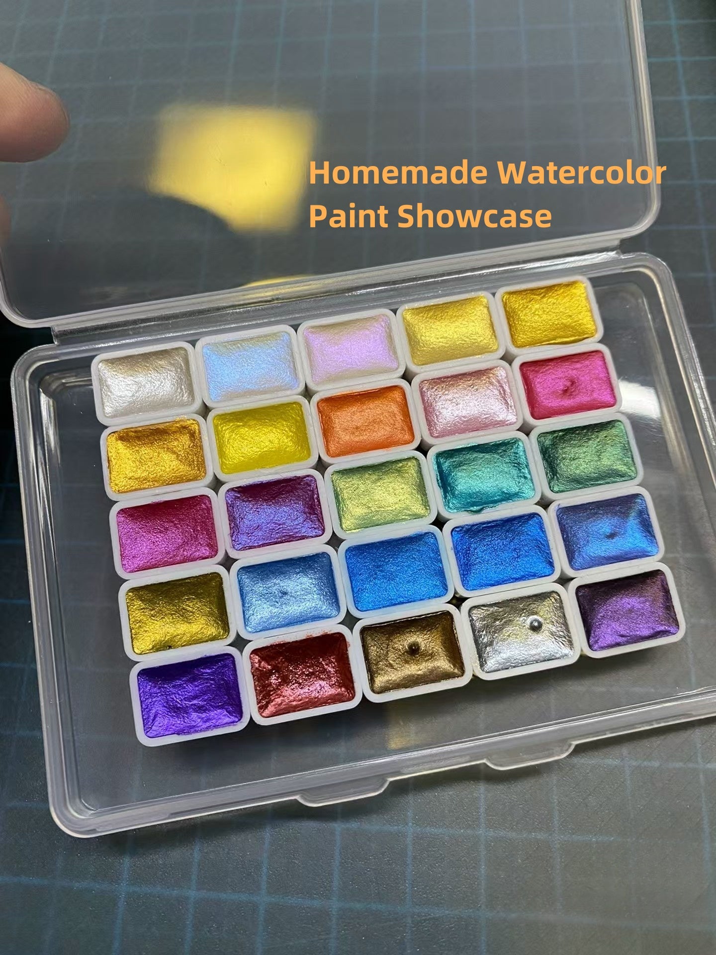 0.5ML 1000Pcs, Empty Watercolor Pans - Paint Pans with 3M Magnetic Tape for DIY Watercolor Oils Painting