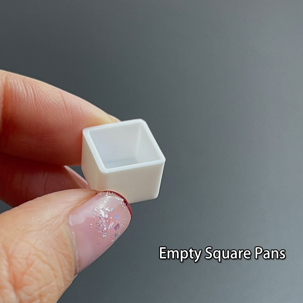 1ML 1000Pcs, Watercolour Pans, Square Paint Pans, Watercolor Pans, DIY Craft Supplies, Empty Watercolor Paint Pan