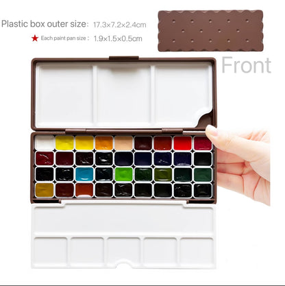 Custom Repackaged Schmincke Academic Watercolor Paint Set 24 Colors | 1ml & 2ml Travel Watercolor Pans