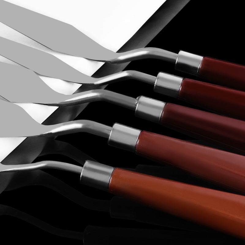 5pcs/set Artist Painting Palette Knife Spatula Paint Art For Thick Paint  Application