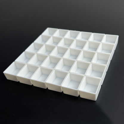 2ml Watercolor Half Pans – 250pcs White & Clear Flat Bottom Pans for Handmade Watercolor Paint