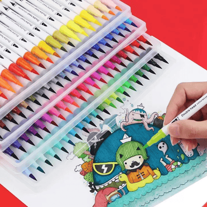 12/24/36/48/60/72/100/120Colors Watercolor Brush Pen Colors Marker Pens Painting Drawing Art Supplies