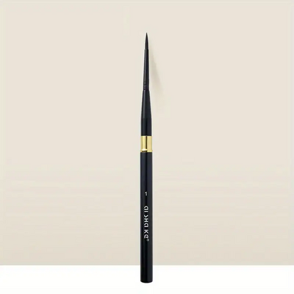 Artist Black Portable Watercolor Brush - Round Point Aluminum Penholder - Nylon Paint Brush Sketching Painting Removable Painting Pen Nail Art Pen