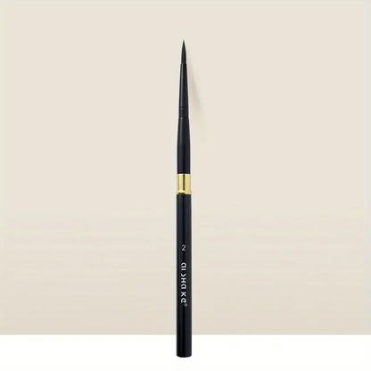 Artist Black Portable Watercolor Brush - Round Point Aluminum Penholder - Nylon Paint Brush Sketching Painting Removable Painting Pen Nail Art Pen
