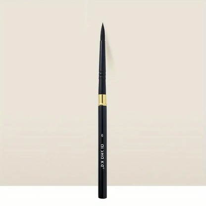 Artist Black Portable Watercolor Brush - Round Point Aluminum Penholder - Nylon Paint Brush Sketching Painting Removable Painting Pen Nail Art Pen