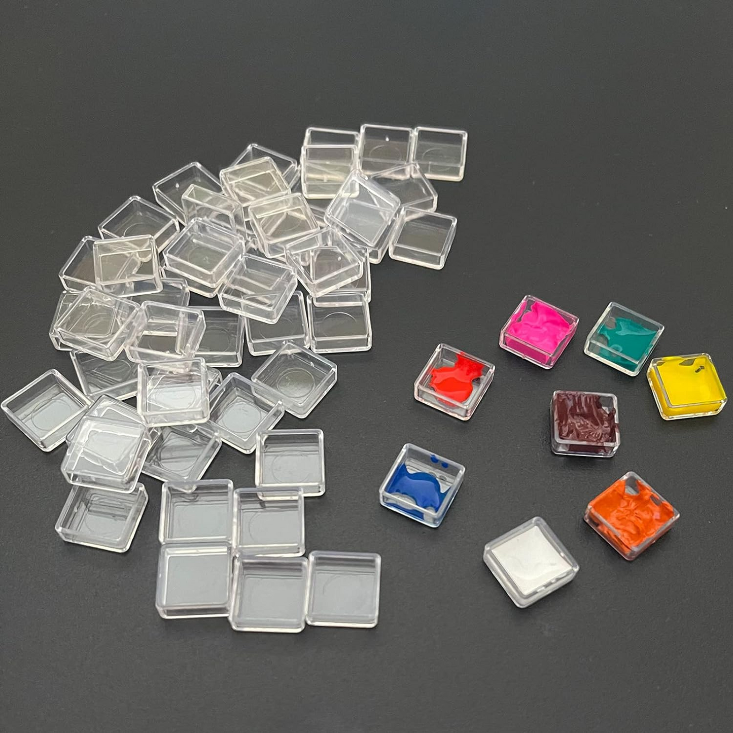 0.3ML 200Pcs, Tiny Watercolor Pans -  Mini Paint Pans Palette for Sample Watercolors