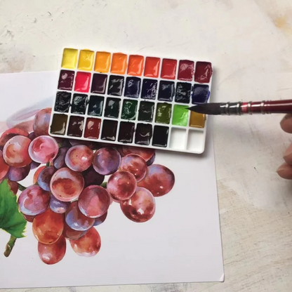 Bulk 12-Well Plastic Watercolor Pans – 1ml Connected Square & Rectangle Trays for DIY Paint Makers
