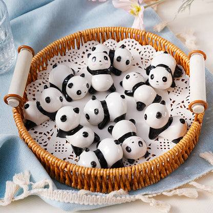 9pcs Ceramic Panda Chopstick Rests – Japanese Style Porcelain Holders for Chopsticks, Spoons & Forks | Cute Panda Tableware & Gift Set