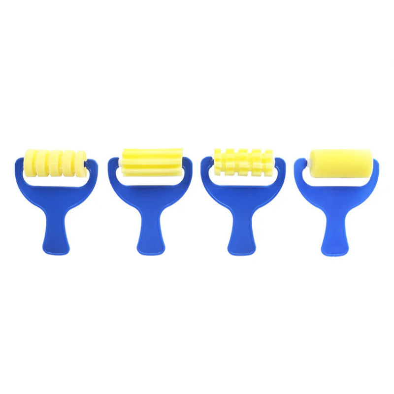 29PCS Kids Sponge Painting Brushes Set – Early Learning DIY Art Tools for Toddlers & Preschoolers
