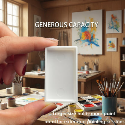 1000pcs to 5000pcs 7.2ml Extra Large Watercolor Pans – Compatible with Gansai Tambi Refills, Plastic Paint Trays for Gouache, Studio Use & Travel Art Kits