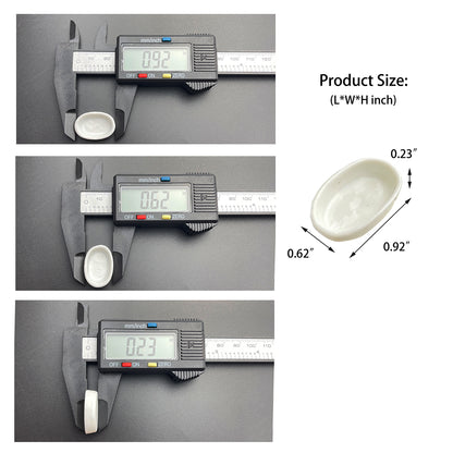 0.6ML 100Pcs, Ceramic Mini Watercolor Pans, Small Ceramic Tray Palette for Watercolor Gouache Acrylic Oil Painting