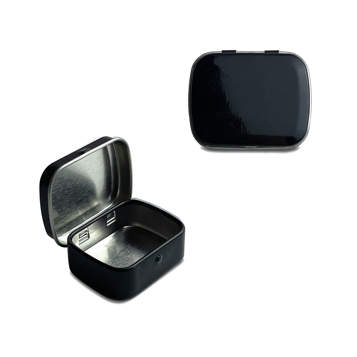 1.7 x 1.3 x 0.6 inches 100 Pcs Baby Mini Metal Tin Box Portable Small Container Storage Case With Solid Hinged Top for Drawing Pin Nail Art Bead Earring and Jewelry Craft Organizing