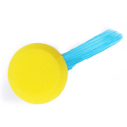 Kids Sponge Painting & Pottery Stamp Set – 24pcs Round Absorbent Foam Brushes for DIY Doodling, Watercolor, and Clay Art, Easy-to-Clean Art Sponges for Early Learning & Crafts