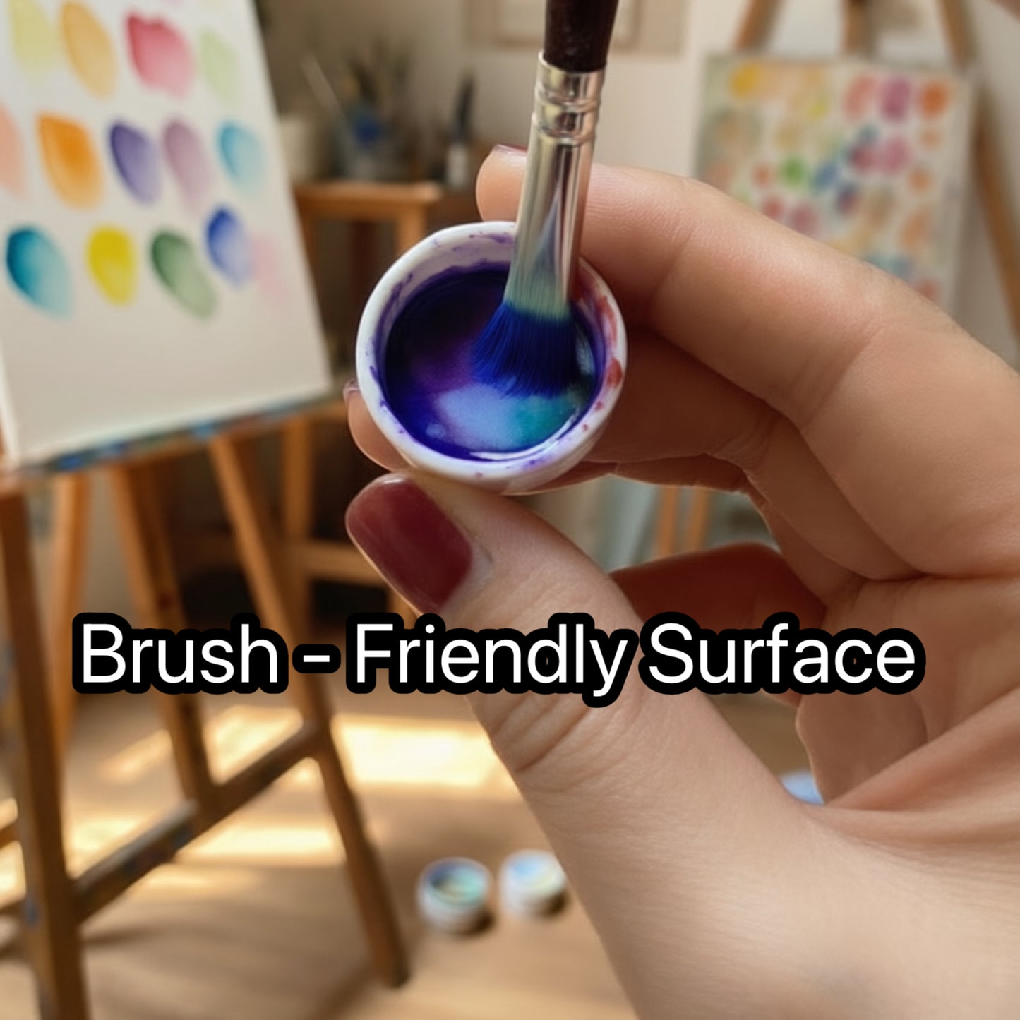 20Pcs Ceramic Watercolor Pan,2ML/3.8ML/5ML/8ML Round Pan for Watercolor, Small/ Large Ceramic Tray Palette for Watercolor Gouache Acrylic Oil Painting