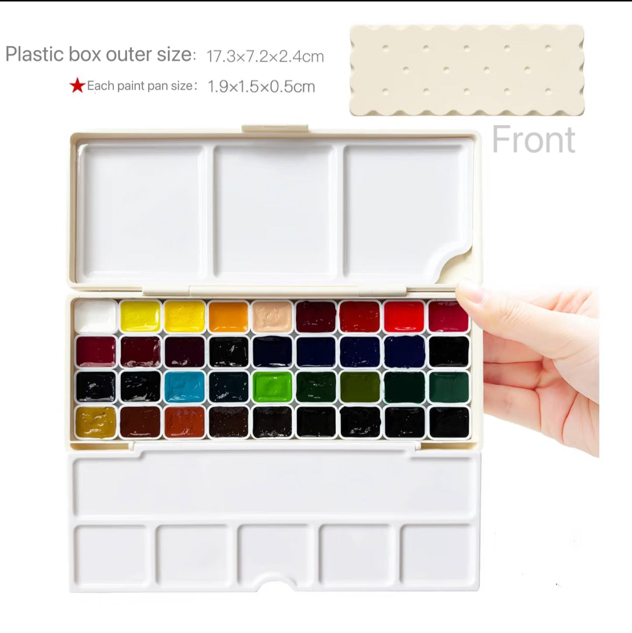 Custom Repackaged Schmincke Academic Watercolor Paint Set 24 Colors | 1ml & 2ml Travel Watercolor Pans