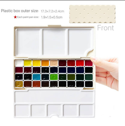 Custom Repackaged Schmincke Academic Watercolor Paint Set 24 Colors | 1ml & 2ml Travel Watercolor Pans