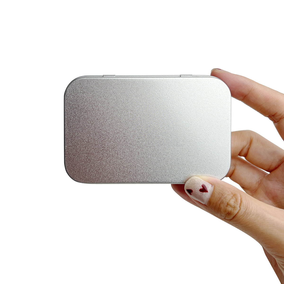 3.75 x 2.37 x 0.8 inches 10 Pcs Metal Hinged Tin Box Container Portable Small Storage Container Kit with Lid for Home Storage