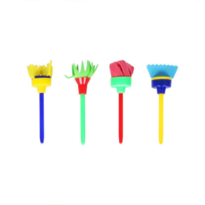 29PCS Kids Sponge Painting Brushes Set – Early Learning DIY Art Tools for Toddlers & Preschoolers