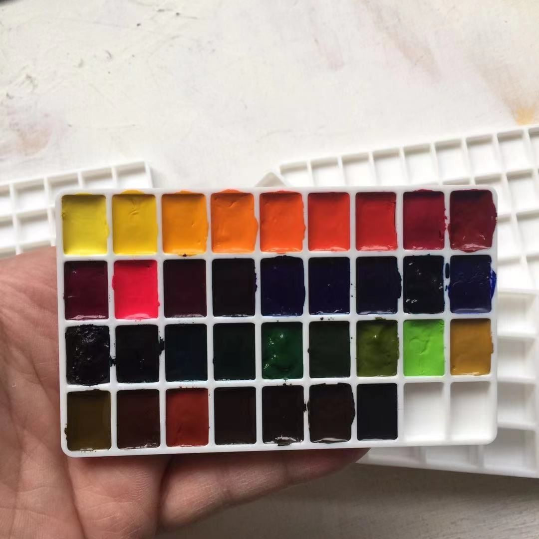 12-Wells 1ML Tiny Mini Portable Watercolor Palette Box, Watercolor Palette, Empty Watercolor Palette, Paint Palette