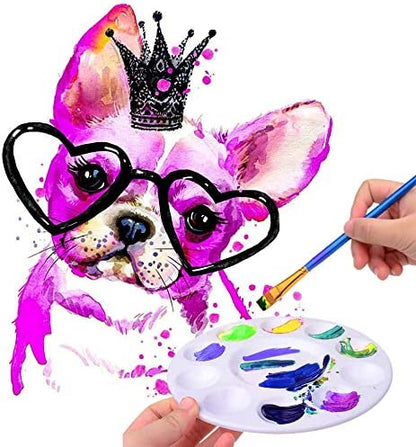 50Pcs Paint Tray Palettes, Plastic Paint Pallets for Kids or Students to Paints on School Project or Art Class