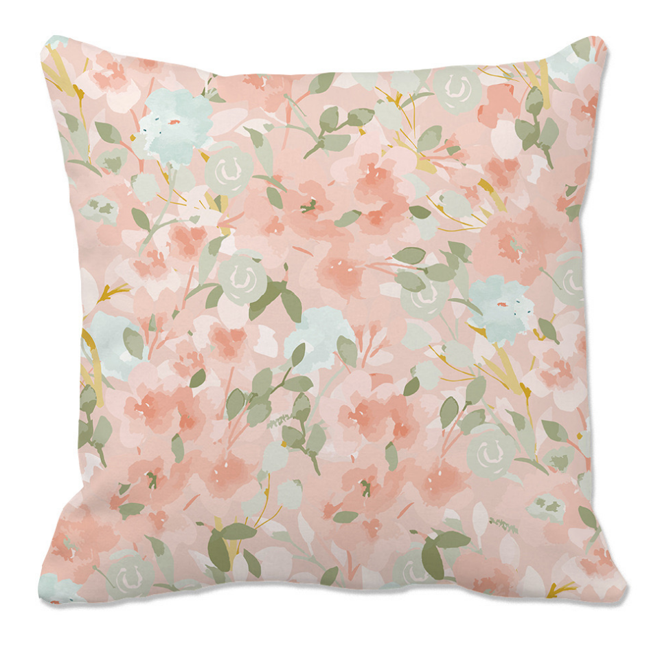 2-Pack Floral Throw Pillow Covers – 18x18 Inch Spring & Summer Decorative Cushion Covers, Colorful Botanical Print, Soft Polyester, Digital Printing for Sofa, Couch, Bedroom & Home Decor