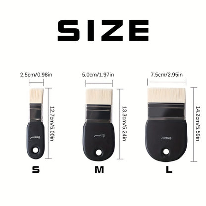 Nylon Hair Brush -  Flat Headed Brush - Painting Pen Brush -  Painting Brush Pigment Brush Water Powder Watercolor Oil Painting Acrylic Wall Painting Hand Painting Wall DIY Painting Tools Art Supplies