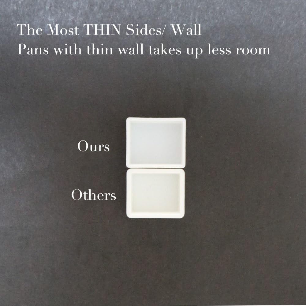 2ML 1000Pcs, Watercolor Half Pans - Empty Watercolor Pans for DIY Water Colour Oils Paints