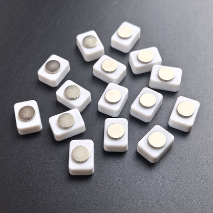 Rectangular Magnetic Mini Watercolor Pans – 0.5ml Plastic Paint Pans with Neodymium Magnet for Art Schools, Workshops & Retail Kits, 1000pcs Bulk Pack