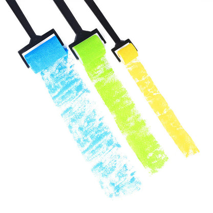 Kids Sponge Paint Roller Set – 12pcs Long-Handle Foam Painting Rollers for DIY Art & Doodling, Washable EVA Sponge Brushes for Toddler Creative Painting & Preschool Art Activities