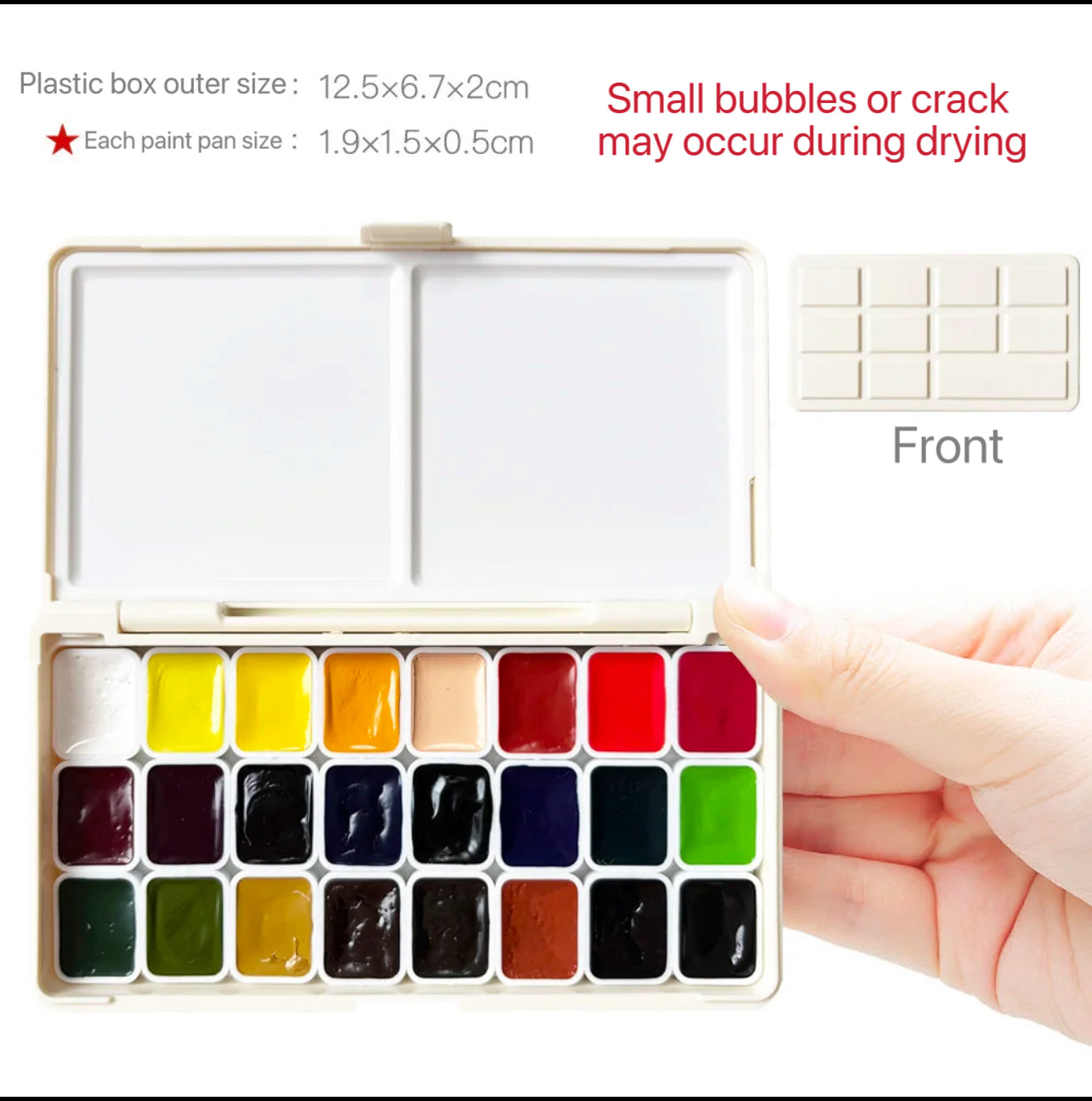 Custom Repackaged Schmincke Academic Watercolor Paint Set 24 Colors | 1ml & 2ml Travel Watercolor Pans
