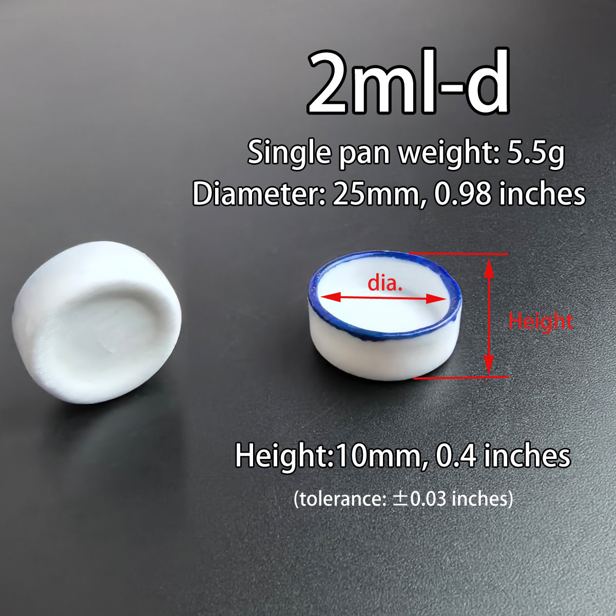 Bulk Ceramic Watercolor Mixing Pans – 100pcs Porcelain Round Paint Dishes (2ml–8ml) with Blue Rim for Watercolor, Gouache & Acrylic