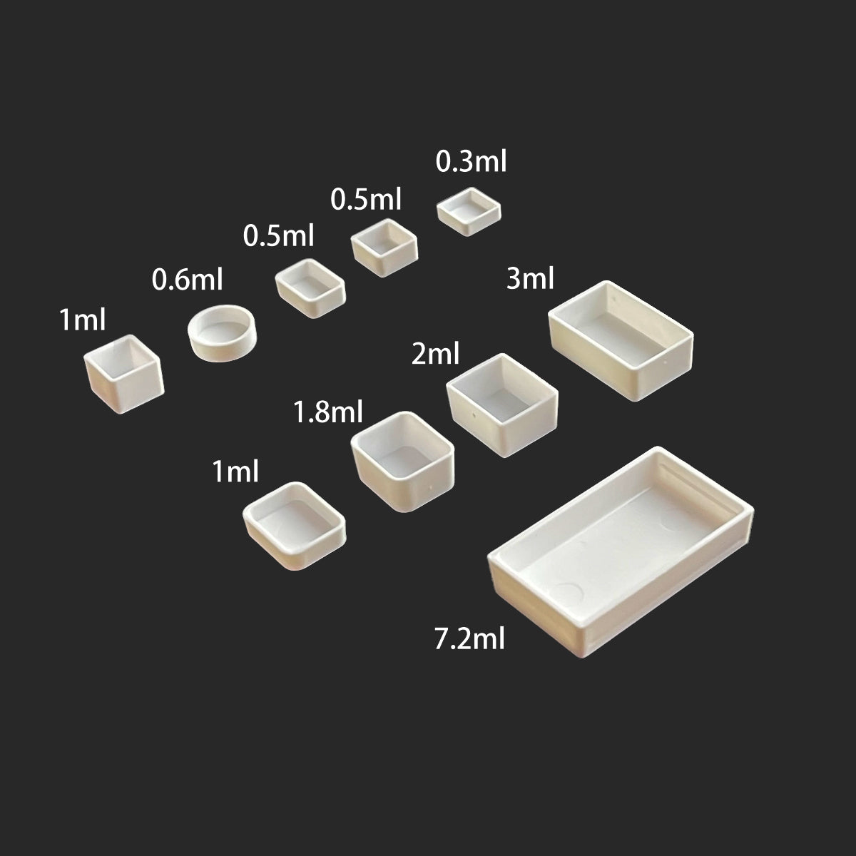 1ML 1000Pcs, Watercolour Pans, Square Paint Pans, Watercolor Pans, DIY Craft Supplies, Empty Watercolor Paint Pan