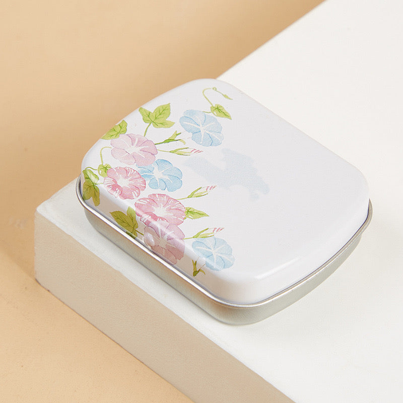 2.23 x1.76 x 0.55 inch 5Pcs 12 Wells Tiny Watercolor Palette, Travel Watercolor Tin, Small Tin Box, Cute Mini Palette Perfect For Travel, Mini Paint Set