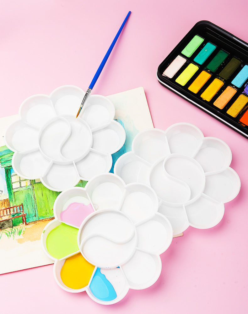10Pcs Paint Pallet Tray, Painting Pallete, 10 Wells Color Mixing Pallete/Paint  Trays for Kids, Plastic Palette – FCLUB Art Supply