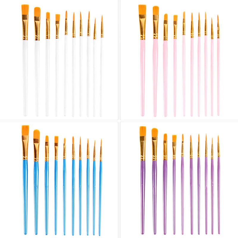 80Pcs Acrylic & Watercolor Paint Brush Set – High-Quality Nylon Bristles with Sturdy Plastic Handles, Smooth Copper Ferrules, Ideal for Oil, Gouache & Watercolor Painting, Assorted Colors