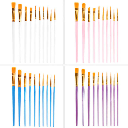 80Pcs Acrylic & Watercolor Paint Brush Set – High-Quality Nylon Bristles with Sturdy Plastic Handles, Smooth Copper Ferrules, Ideal for Oil, Gouache & Watercolor Painting, Assorted Colors